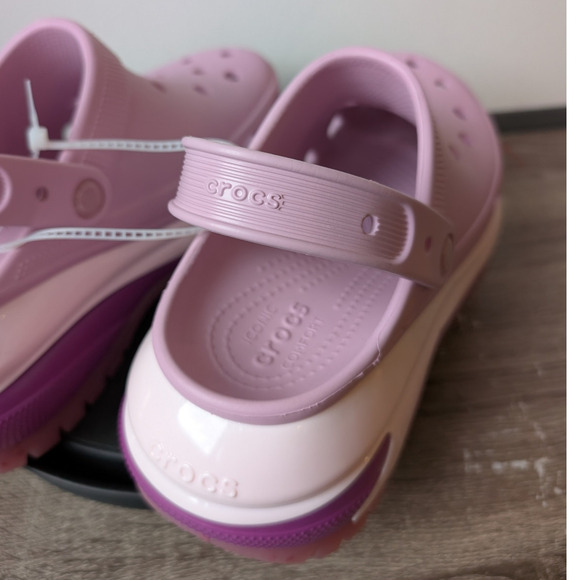 CROCS Mega Crush Women's Size 9 Platform Crocs Purple Pink Crocs Hydrangea y2k - Picture 7 of 11